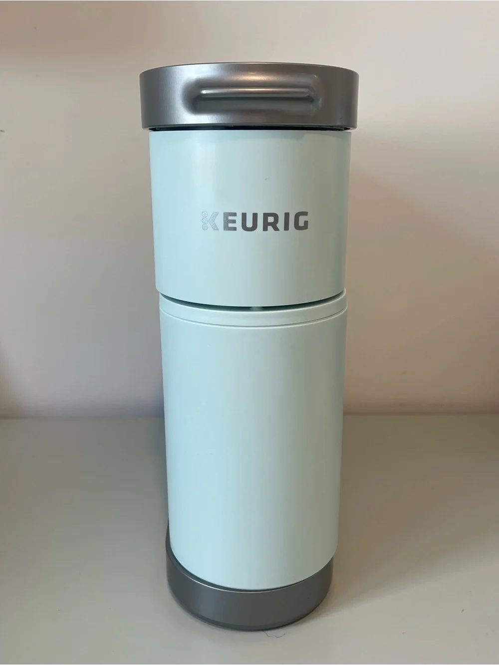 Keurig K-Mini Plus Misty Green 6-12oz Pod Storage & Travel Cup Compatible